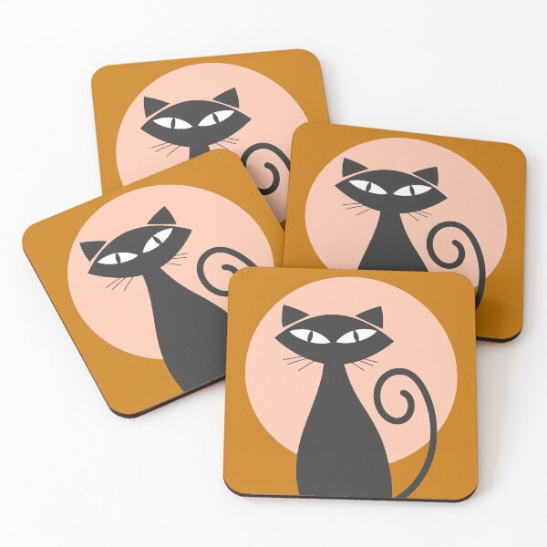 Item preview, Stylized Black Cat Silhouette designed and sold by MurellosArt.