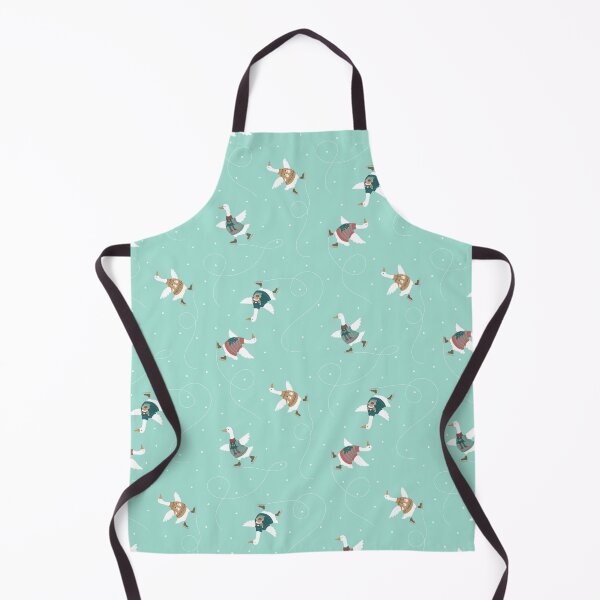 Item preview, Ice Skating Geese with Cute Christmas Sweaters designed and sold by piptompatternco.