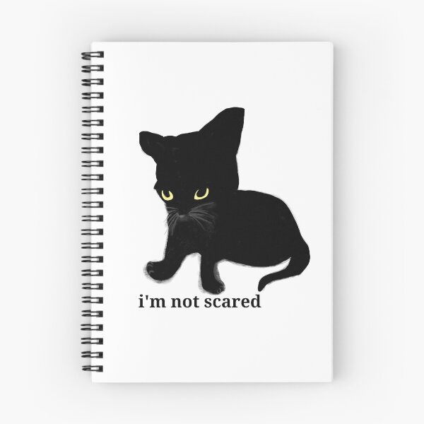 Item preview, İ'm not scared (Cat) designed and sold by Somebodyisalive.