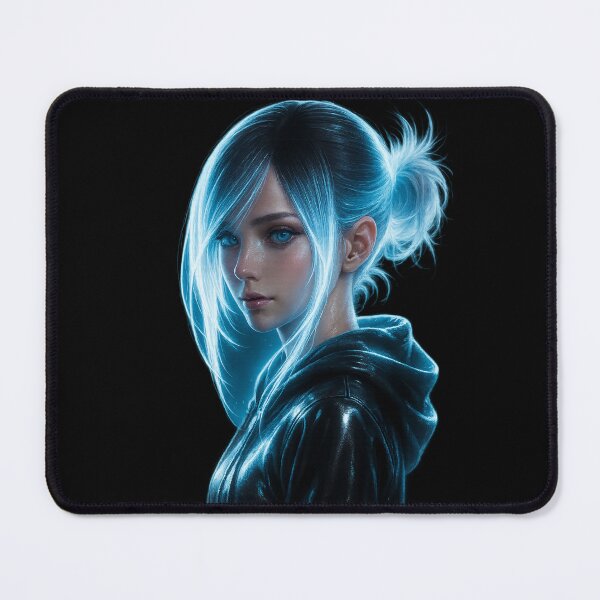 Item preview, ? Neon Glow Anime Girl — Futuristic 8K Aesthetic designed and sold by NeonCore.