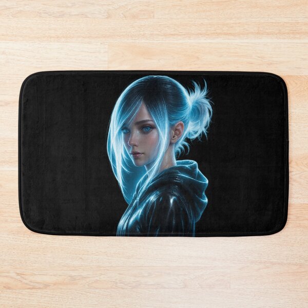 Item preview, ? Neon Glow Anime Girl — Futuristic 8K Aesthetic designed and sold by NeonCore.
