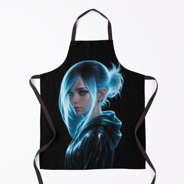 Item preview, ? Neon Glow Anime Girl — Futuristic 8K Aesthetic designed and sold by NeonCore.
