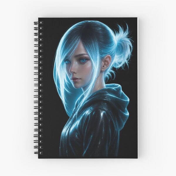 Item preview, ? Neon Glow Anime Girl — Futuristic 8K Aesthetic designed and sold by NeonCore.