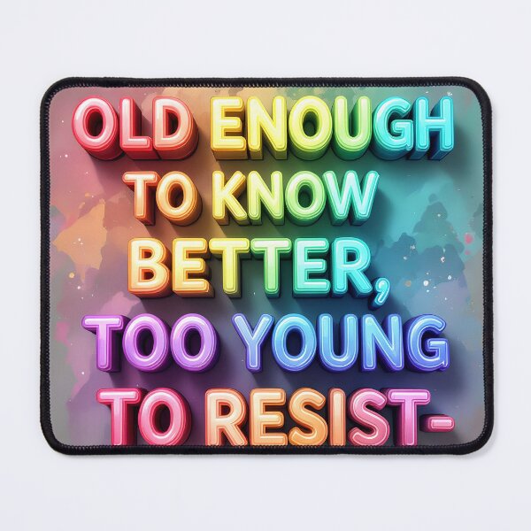 Item preview, colorful typographical funny quote designed and sold by SmashingDeals.