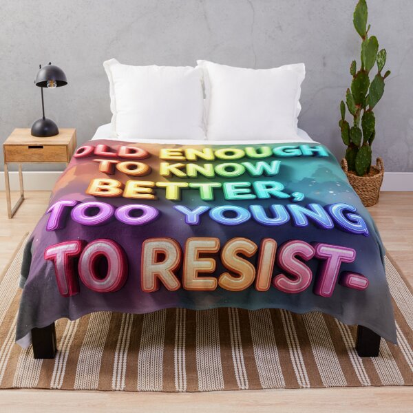 Item preview, colorful typographical funny quote designed and sold by SmashingDeals.