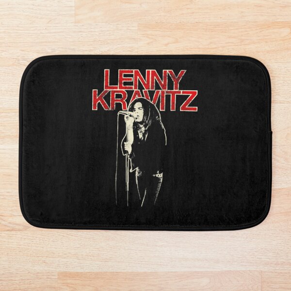 Item preview, Lenny Kravitz  Red Logo Mic Pose T-Shirt designed and sold by ConcepcionLeg.