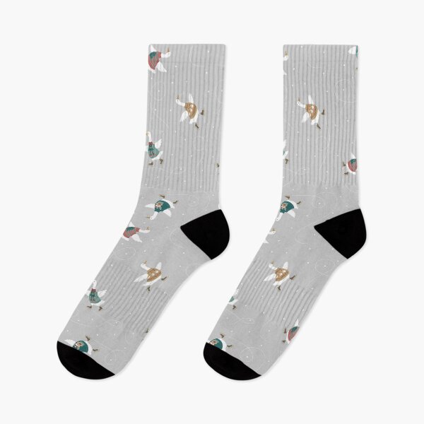 Item preview, Ice Skating Geese with Cute Christmas Sweaters designed and sold by piptompatternco.