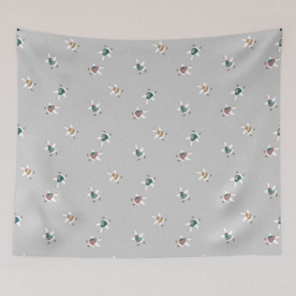 Item preview, Ice Skating Geese with Cute Christmas Sweaters designed and sold by piptompatternco.