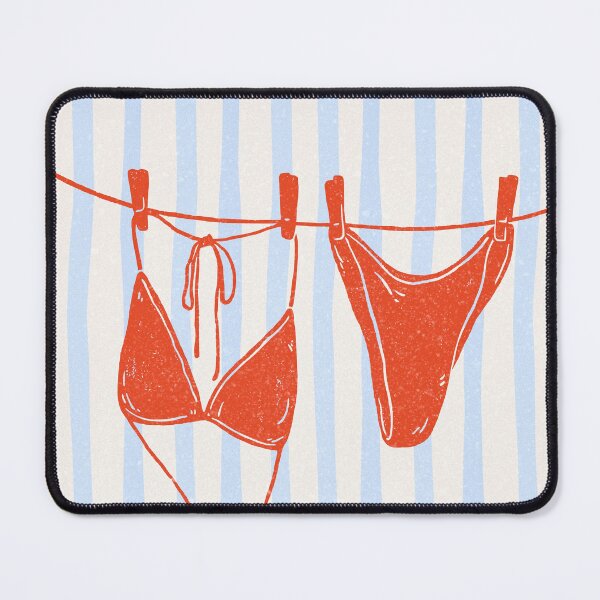 Item preview, Colorful Bikini on Clothesline designed and sold by MurellosArt.