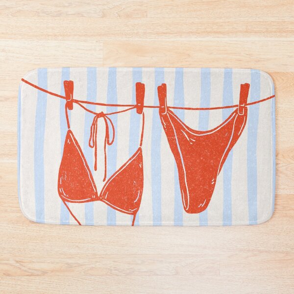 Item preview, Colorful Bikini on Clothesline designed and sold by MurellosArt.