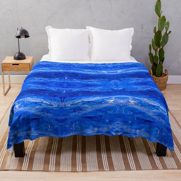 Item preview, Blue Waves and Brushstrokes - Abstract Blue Texture designed and sold by SCArtAndGames.