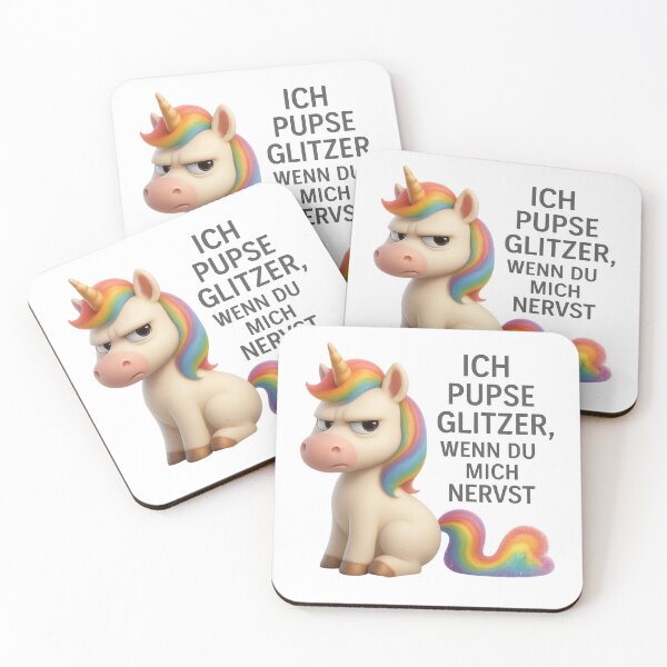 Item preview, “I Fart Glitter – When You Annoy Me!” | Funny Grumpy Unicorn Design designed and sold by Tinosshop.