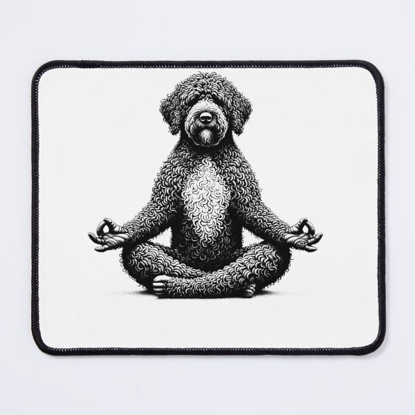 Item preview, Portuguese Water Dog Yoga Lotus Meditation Dog Lover designed and sold by DoodleTortle.