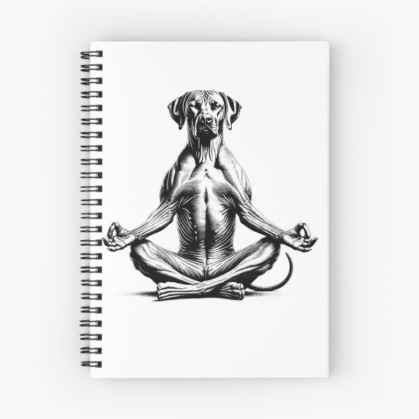 Item preview, Perro crestado de Rodesia Yoga Meditación de loto Amante de los perros designed and sold by DoodleTortle.