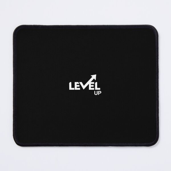 Artikelvorschau, LEVEL UP – Minimalistisches motivierendes Typografie-Design mit Aufwärtspfeil-Symbol entworfen und verkauft von PixelVibe782.