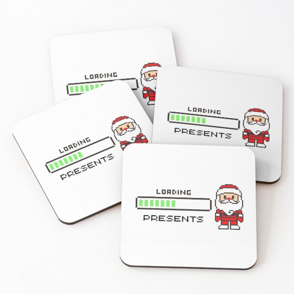 Item preview, Loading Santa – Funny Pixel Art Christmas Design for Gamers designed and sold by luckyhue.