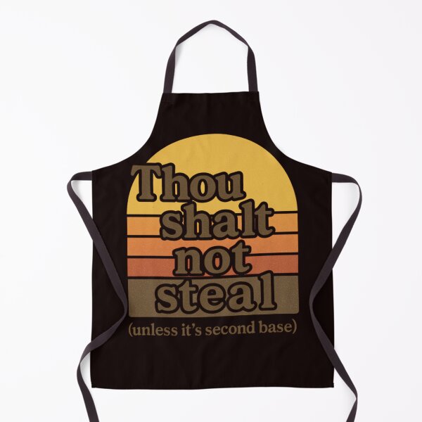 Item preview, Thou Shalt Not Steal (Unless It’s Second Base) – Retro Softball Design designed and sold by FrameFlow.
