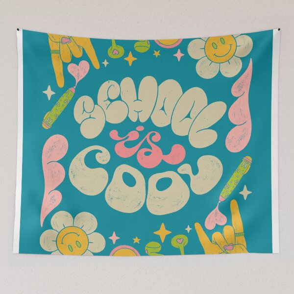 Item preview, School is Cool Typography designed and sold by MurellosArt.