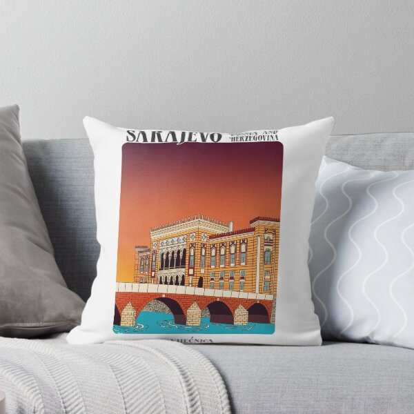 Item preview, National Library of Sarajevo at sunset, Vijecnica designed and sold by petiteToulon.