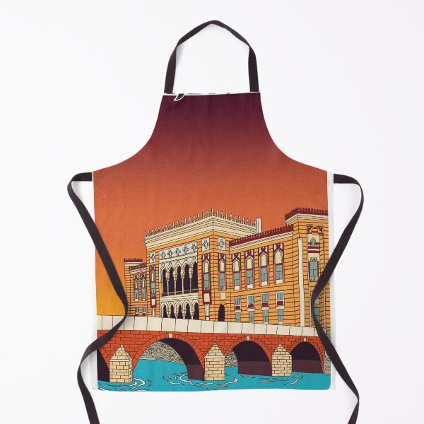 Item preview, National Library of Sarajevo at sunset, Vijecnica designed and sold by petiteToulon.