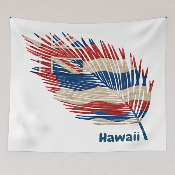 Item preview, Abstract Hawaii Flag – Feather Shape Design designed and sold by ArteJorge48.