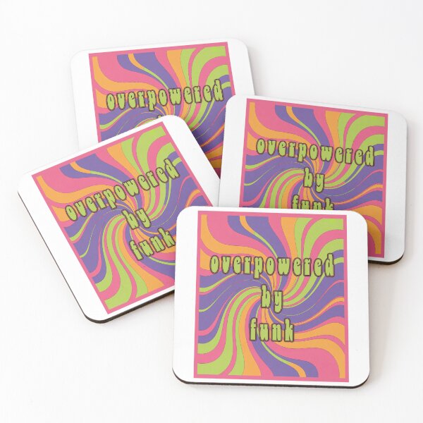 Item preview, OVERPOWERED BY FUNK | Psychedelic Groovy Swirl Pattern | 70s Retro Music Graphic designed and sold by In-material creative designs.