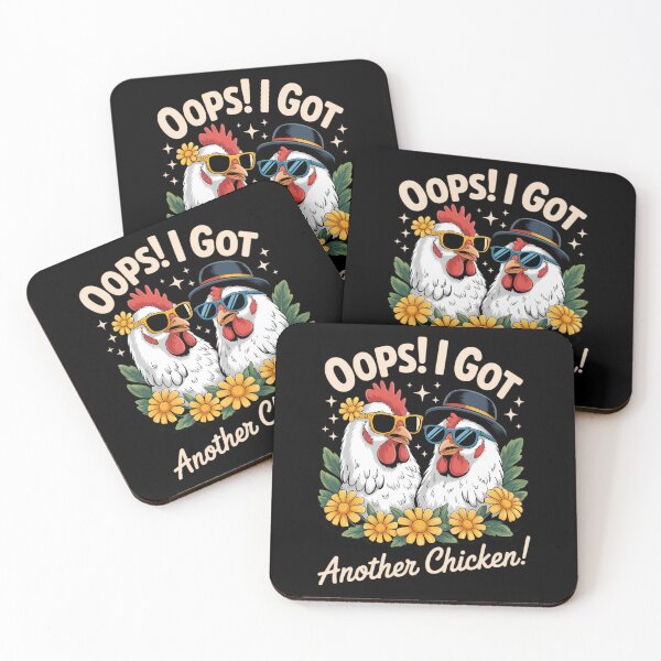 Item preview, Oops I Got Another Chicken, Funny Animal Rustic Farmhouse designed and sold by HellD3vil-Art.