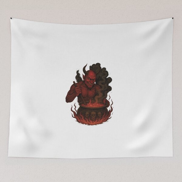 Item preview, demon sream creepy halloween metal metalcore designed and sold by HappyHoursDeco.