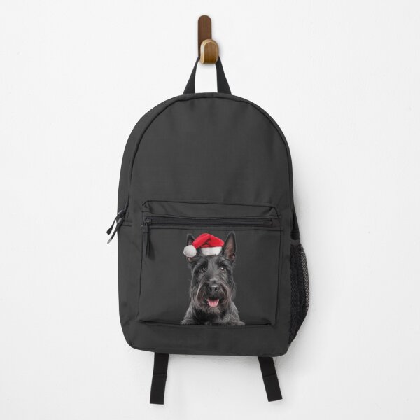 Item preview, Scottish Terrier dog with Christmas Hat – Festive Scottie dog Xmas Design designed and sold by LazyOwlStore.