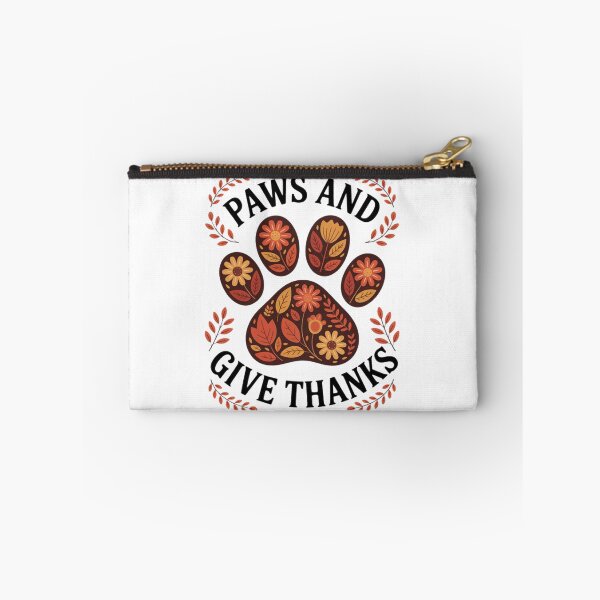 Item preview, Paws And Give Thanks Dog Paw Floral Thanksgiving Day Autumn designed and sold by CraftyCuttable.