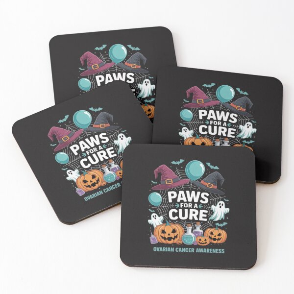 Item preview, Paws For A Cure Ovarian Cancer Awareness Halloween designed and sold by CraftyCuttable.