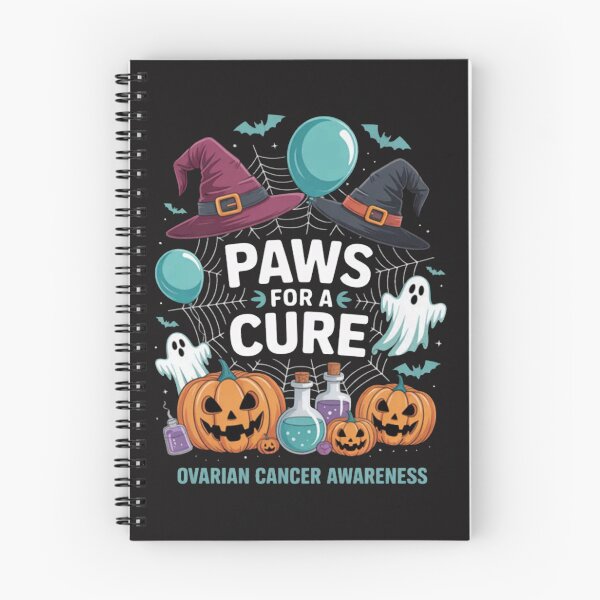 Item preview, Paws For A Cure Ovarian Cancer Awareness Halloween designed and sold by CraftyCuttable.