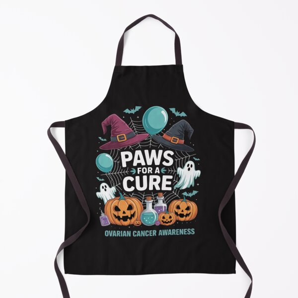 Item preview, Paws For A Cure Ovarian Cancer Awareness Halloween designed and sold by CraftyCuttable.