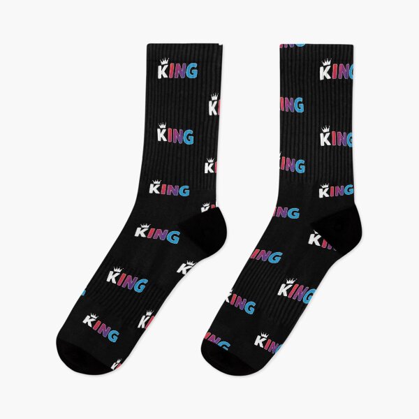 Item preview, KING – Minimalist Colorful Typography Design with Crown and Gradient Letters designed and sold by PixelVibe782.
