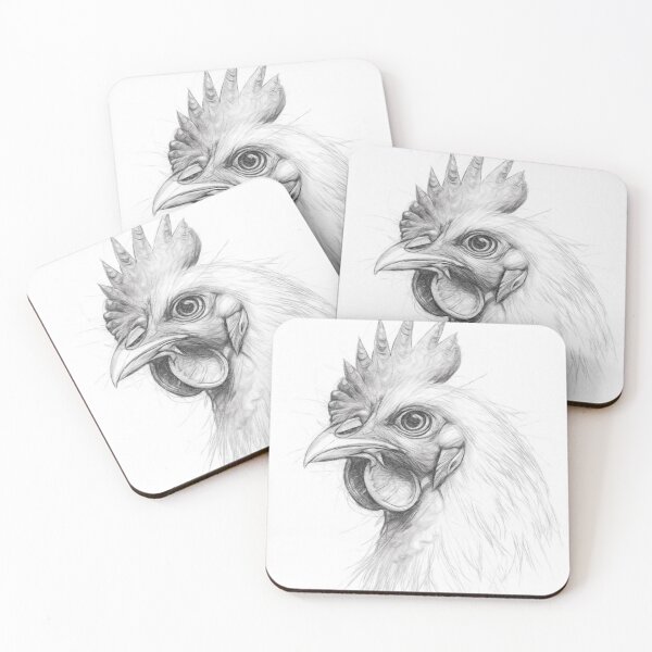 Item preview, Chicken Pencil Sketch designed and sold by Leon Woods Pencil Art.