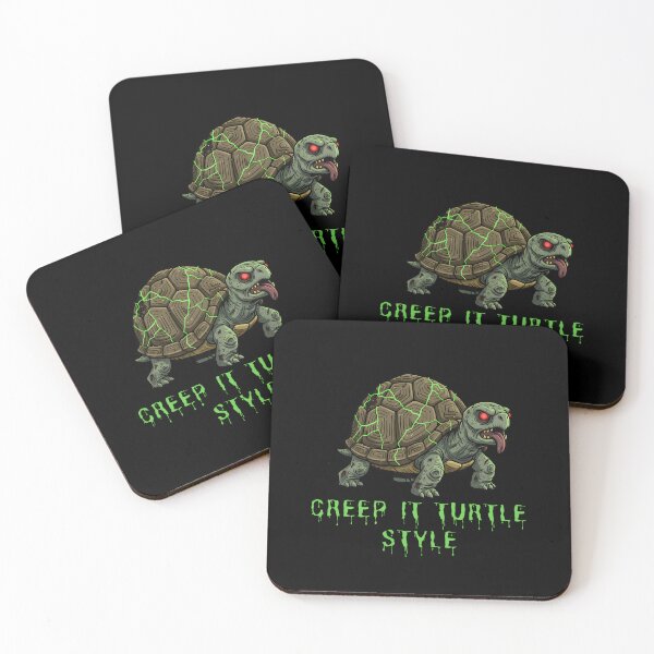 Item preview, Creep It Turtle Style – Retro Horror Cartoon Zombie Turtle designed and sold by Dino-Lune.