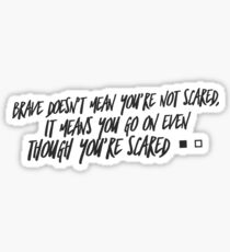 scared Sticker