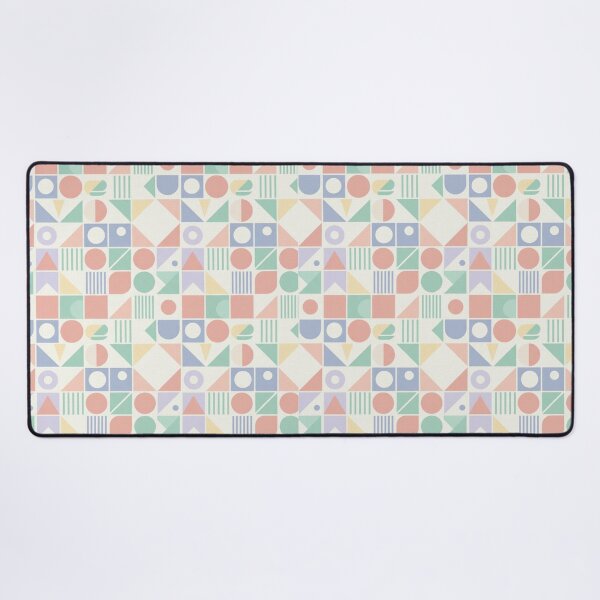 Item preview, Abstract Pastel Geometric Pattern - Retro Memphis Style Group - Modern Color Block Design for Home and Fashion designed and sold by DibuHumor.