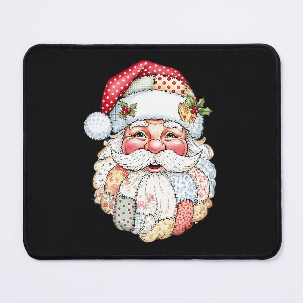 Item preview, Patchwork Santa Claus Shirt – Cozy Vintage Christmas Quilt Design designed and sold by SugawaraTaikixl.