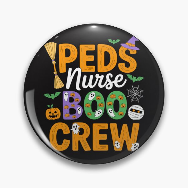 Artikelvorschau, Peds Nurse Boo Crew Kinderkrankenschwestern Kliniken Krankenhauspersonal entworfen und verkauft von CraftyCuttable.
