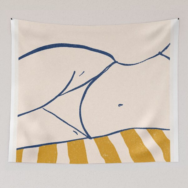 Item preview, Woman resting on the beach designed and sold by MurellosArt.