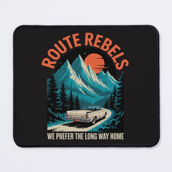 Aperçu de l'œuvre Route Rebels Road Trip Conduite en voiture Route de montagne sinueuse créée et vendue par CraftyCuttable.