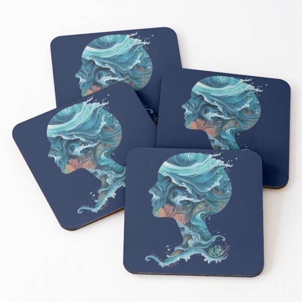 Item preview, Ocean Within Abstract Silhouette designed and sold by ZZEE--Lifestyle.