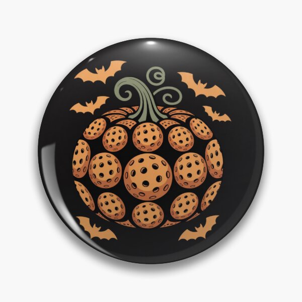 Item preview, Pickleball Pumpkin Happy Halloween Day designed and sold by CraftyCuttable.