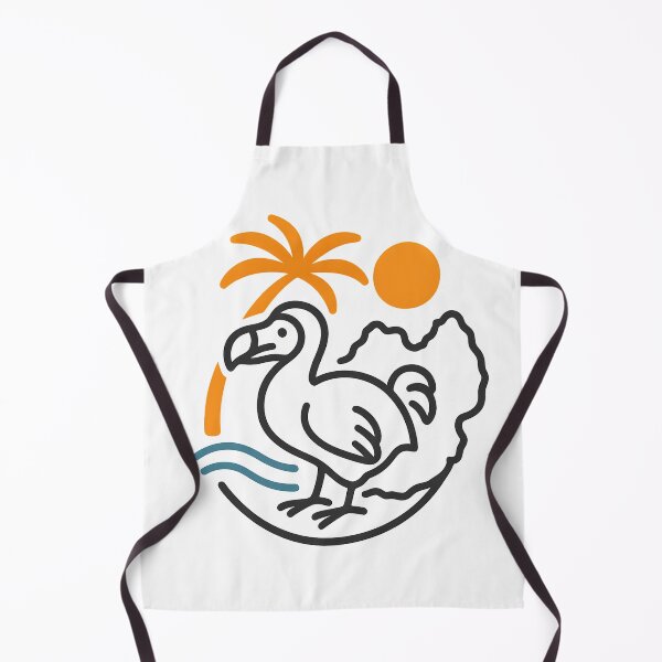 Item preview, Mauritius Dodo – Minimalist Tropical Badge (Transparent Background) designed and sold by InkMalinois.