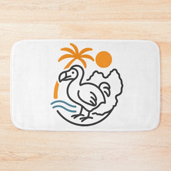 Item preview, Mauritius Dodo – Minimalist Tropical Badge (Transparent Background) designed and sold by InkMalinois.