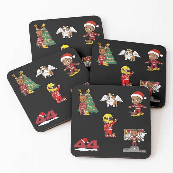 Item preview, Lewis Hamilton Christmas Theme Formula 1 racing 2025 sticker for F1 fans designed and sold by Pink Polar F1.