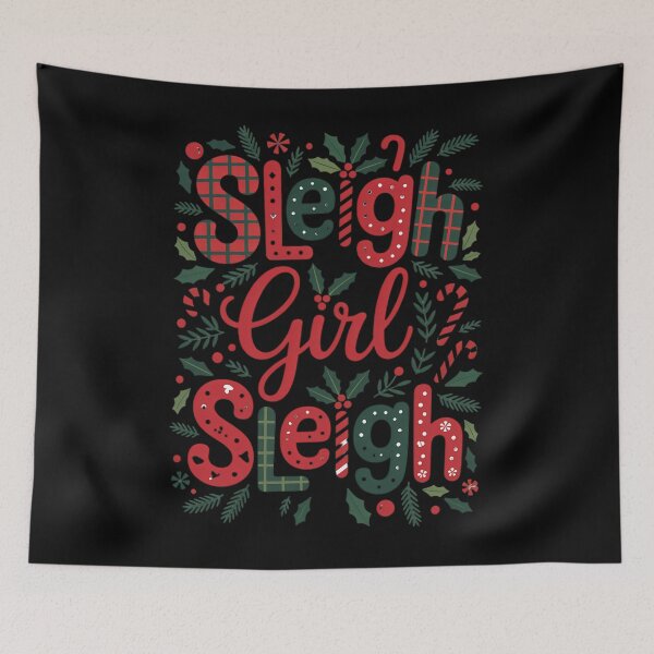 Item preview, Sleigh Girl Sleigh Funny Little Christmas Day designed and sold by HellD3vil-Art.
