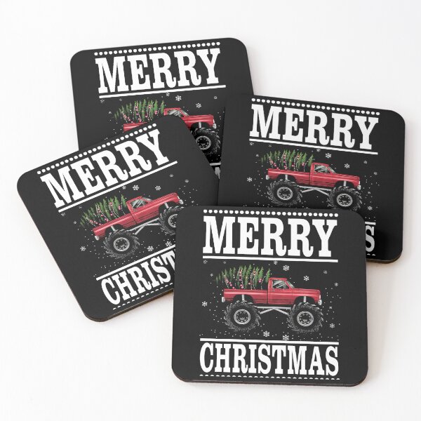 Item preview, Monster Truck Merry Christmas designed and sold by sandrahofer-art.