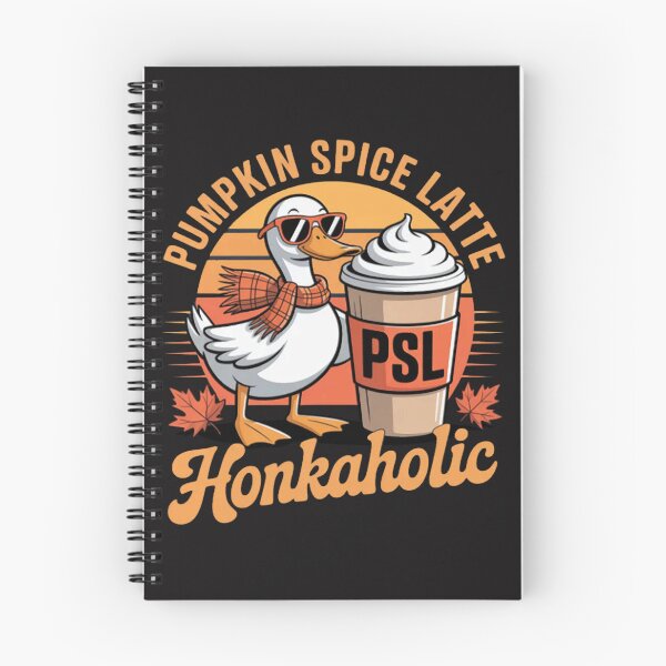 Item preview, Pumpkin Spice Latte Honkaholic Goose Autumn Coffee designed and sold by CraftyCuttable.